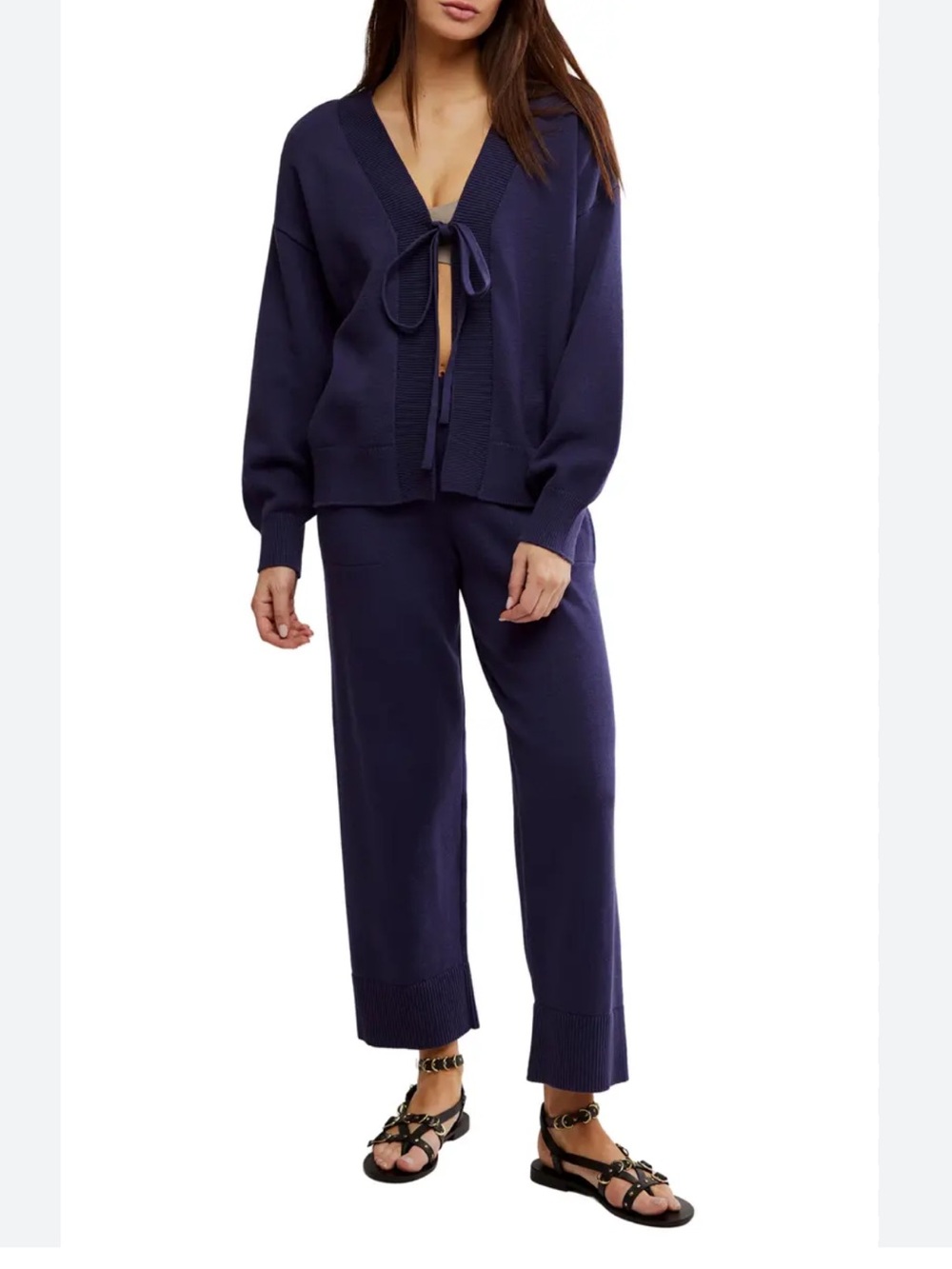 Free people Solar Cardigan & Pants Set